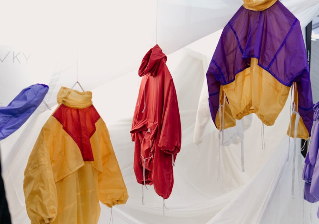 Quiet editorial clothing composition